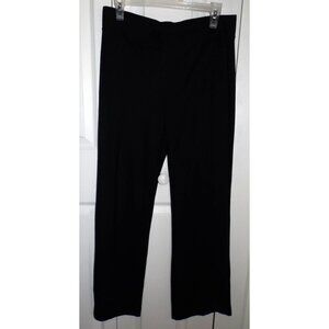 Talbots Petites MP black high waist pull-on Rayon Wool blend pants Classic